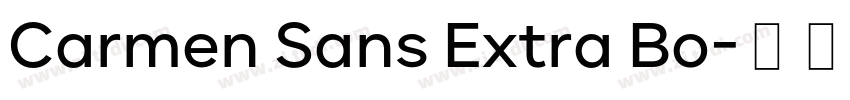 Carmen Sans Extra Bo字体转换